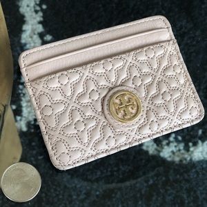 Tory Burch Quilted Card Holder